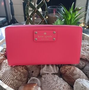 Kate Spade Pebble Leather Long Wallet
